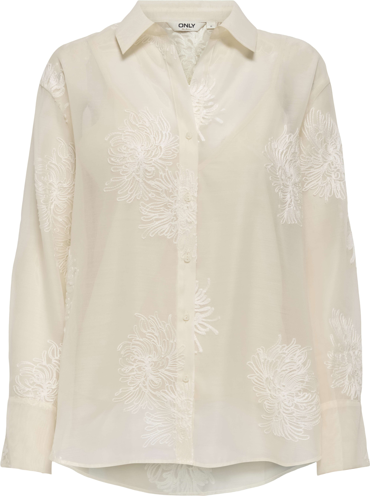Only Onloregon anna life ls emb shirt wvn cloud dancer/