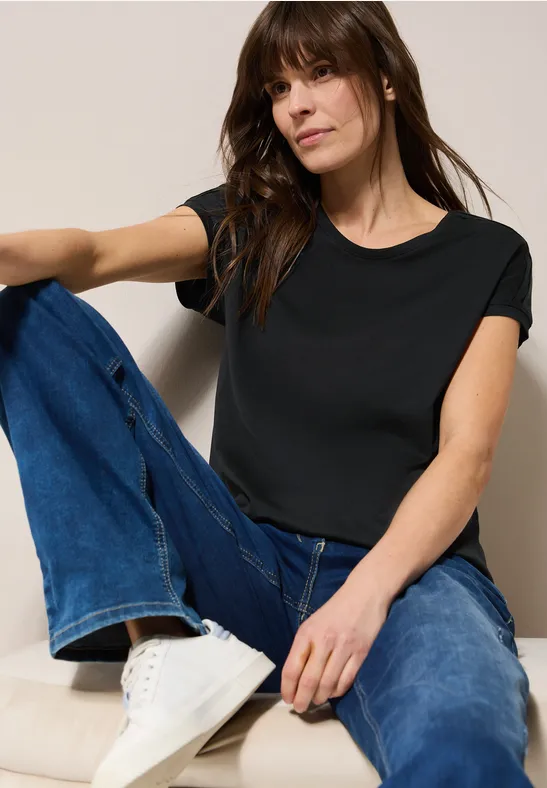 Cecil T-shirt met elastische taille