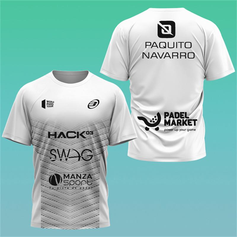 New trendy clothing Fashion Men's Tennis Sportswear T-Shirt 3d Print Mens T-shirt Outdoor Badminton Table Tennis Training Clothes Summer Short-Sleeved Loose Tops S