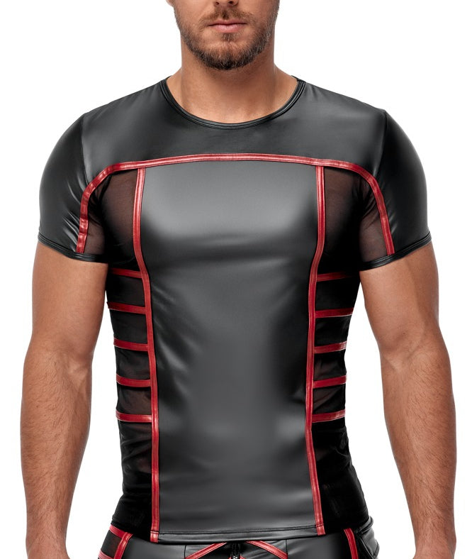 Kamasutoys T Shirt Top Ormeto Noir Rouge Nek T Shirt Sexy