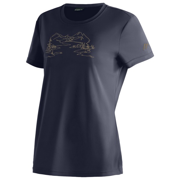 Maier sports  Women's Wilma Print - Sportshirt, blauw