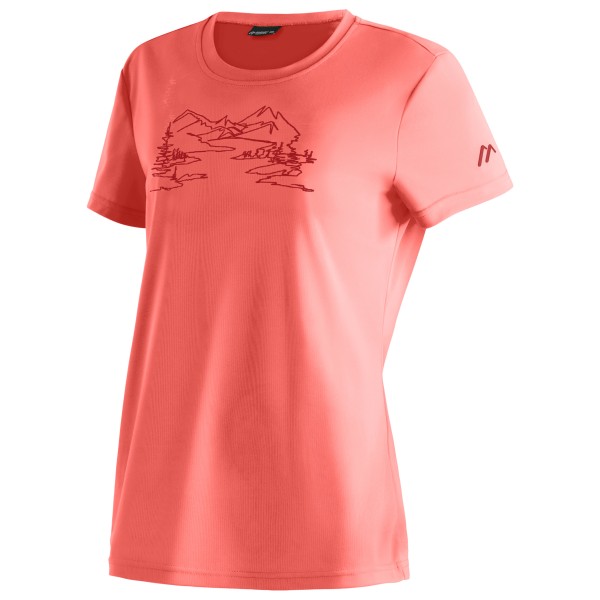 Maier sports  Women's Wilma Print - Sportshirt, rood