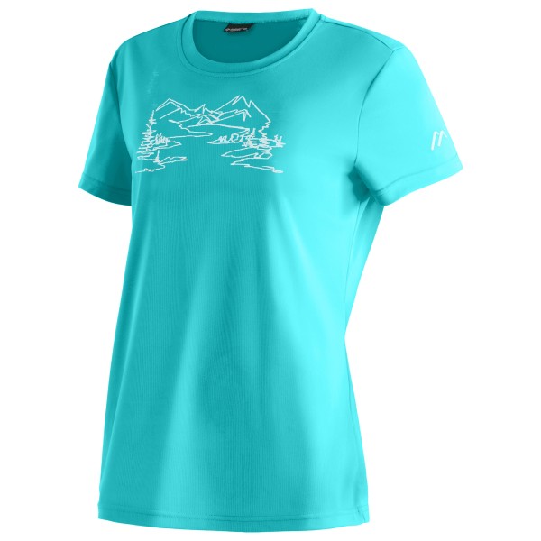 Maier sports  Women's Wilma Print - Sportshirt, turkoois