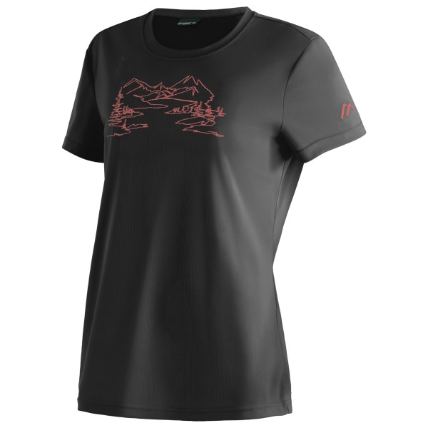 Maier sports  Women's Wilma Print - Sportshirt, zwart