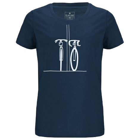 Elkline  Women's Couple Bike - T-shirt, blauw