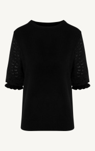Jurkjes Hearts Sleeve Soft Top Zwart