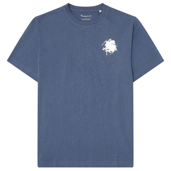 KnowledgeCotton Apparel  Water Is Life Regular Jersey Tee - T-shirt, blauw