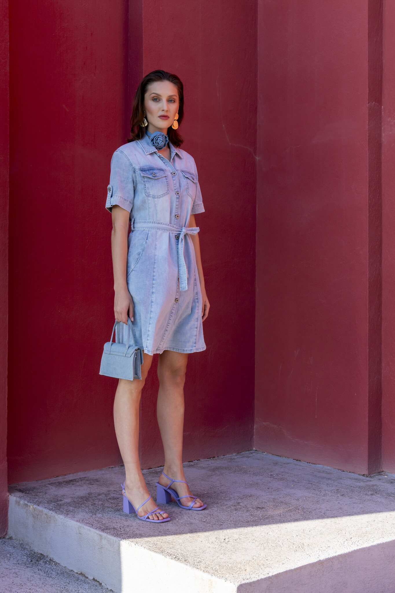 Geisha 57301-10 830 jeans dress bleached denim