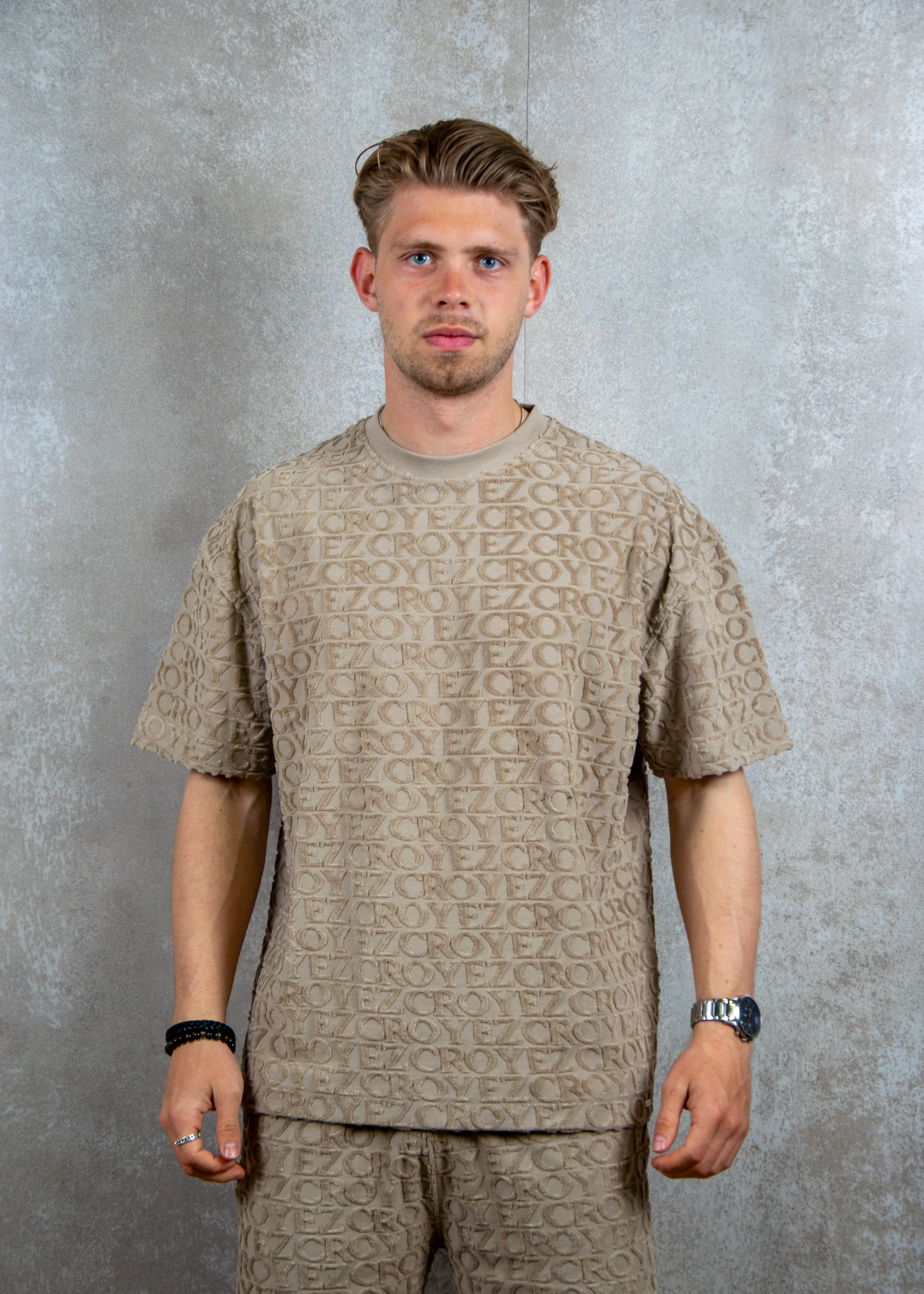 Croyez Homme Monogram towelling t-shirt