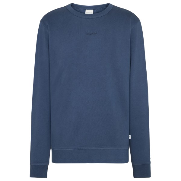 KnowledgeCotton Apparel  Regular Crew Sweat Embroidery - Trui, vintage indigo