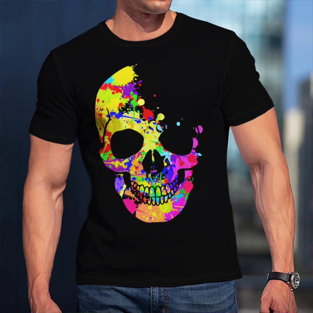 Transmission of love Zomer Casual Trend Schedel Grafische T-shirt voor Mannen Grappige Man T-shirts Hip Hop 3D Print Harajuku Ronde Hals korte Mouw Tee Tops XS