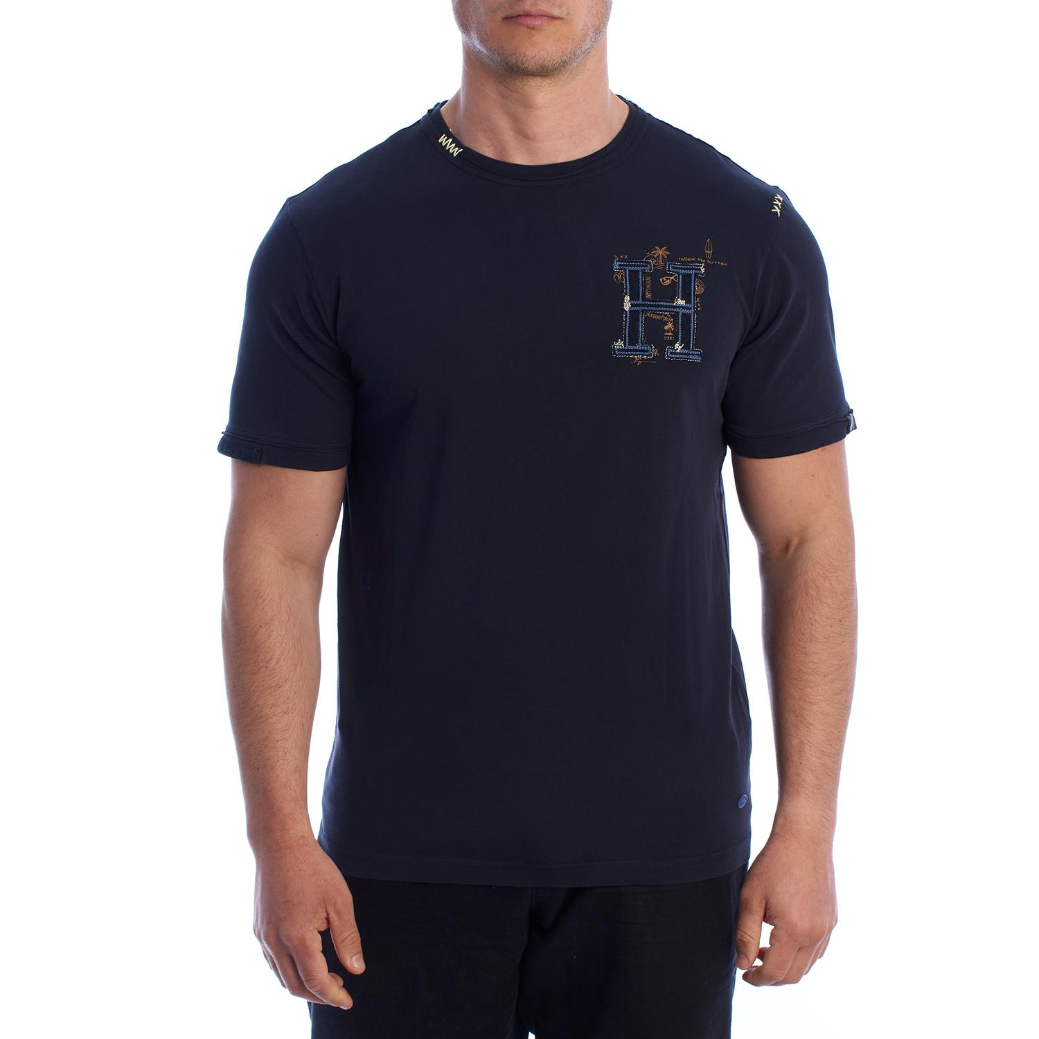 BlackPrice Camiseta Manga Corta de Algodón HS24MTS06 para Hombre L