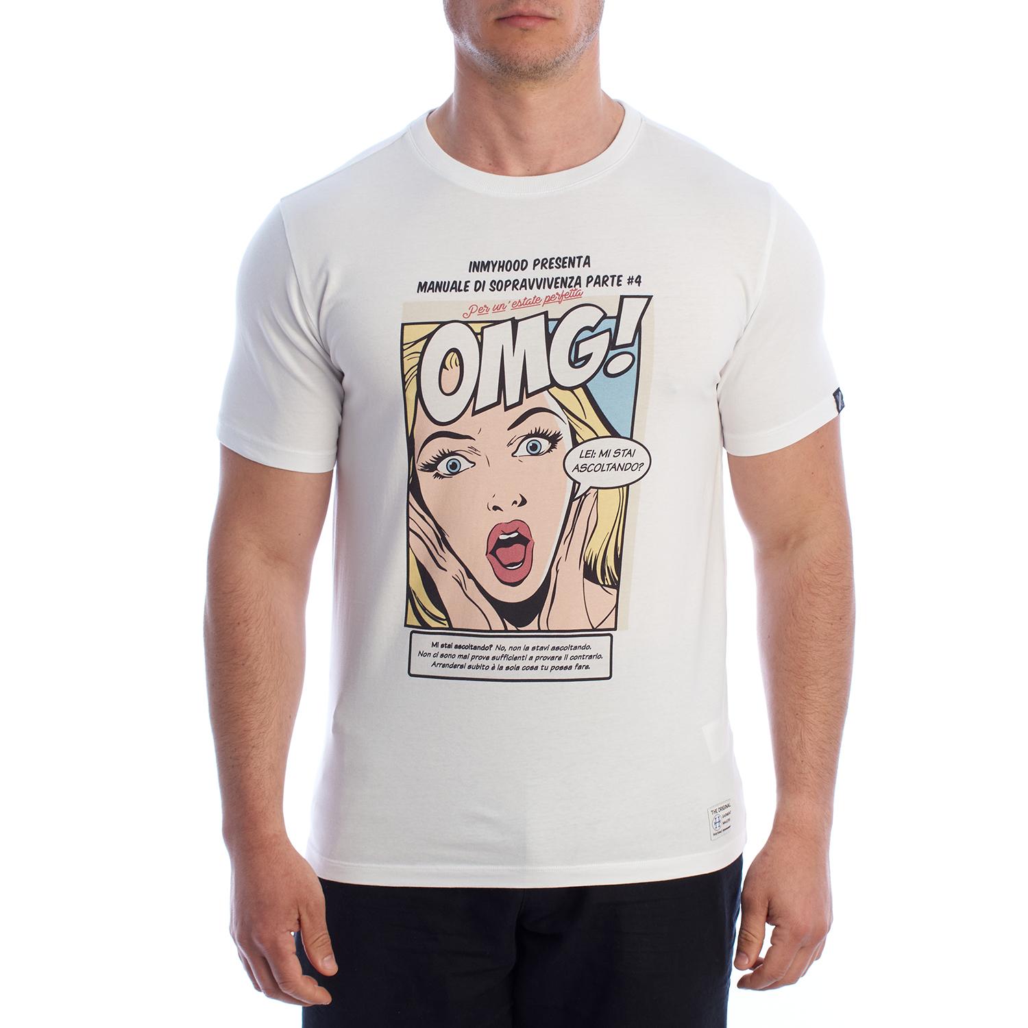 BlackPrice Camiseta Manga Corta Cómics de Algodón HS24MTS21-D para Hombre 3XL