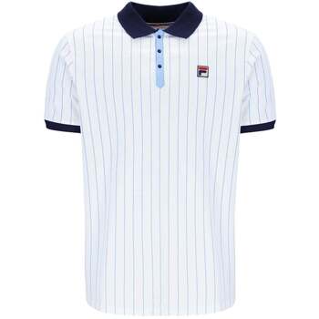 Fila T-shirt  BB1 Classic Striped Polo Shirt White/ Navy/Vista Blue