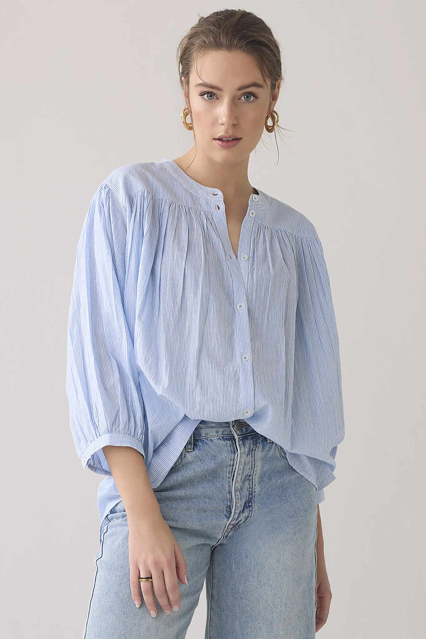 Summum 2s2925-12189 oversized blouse stripe