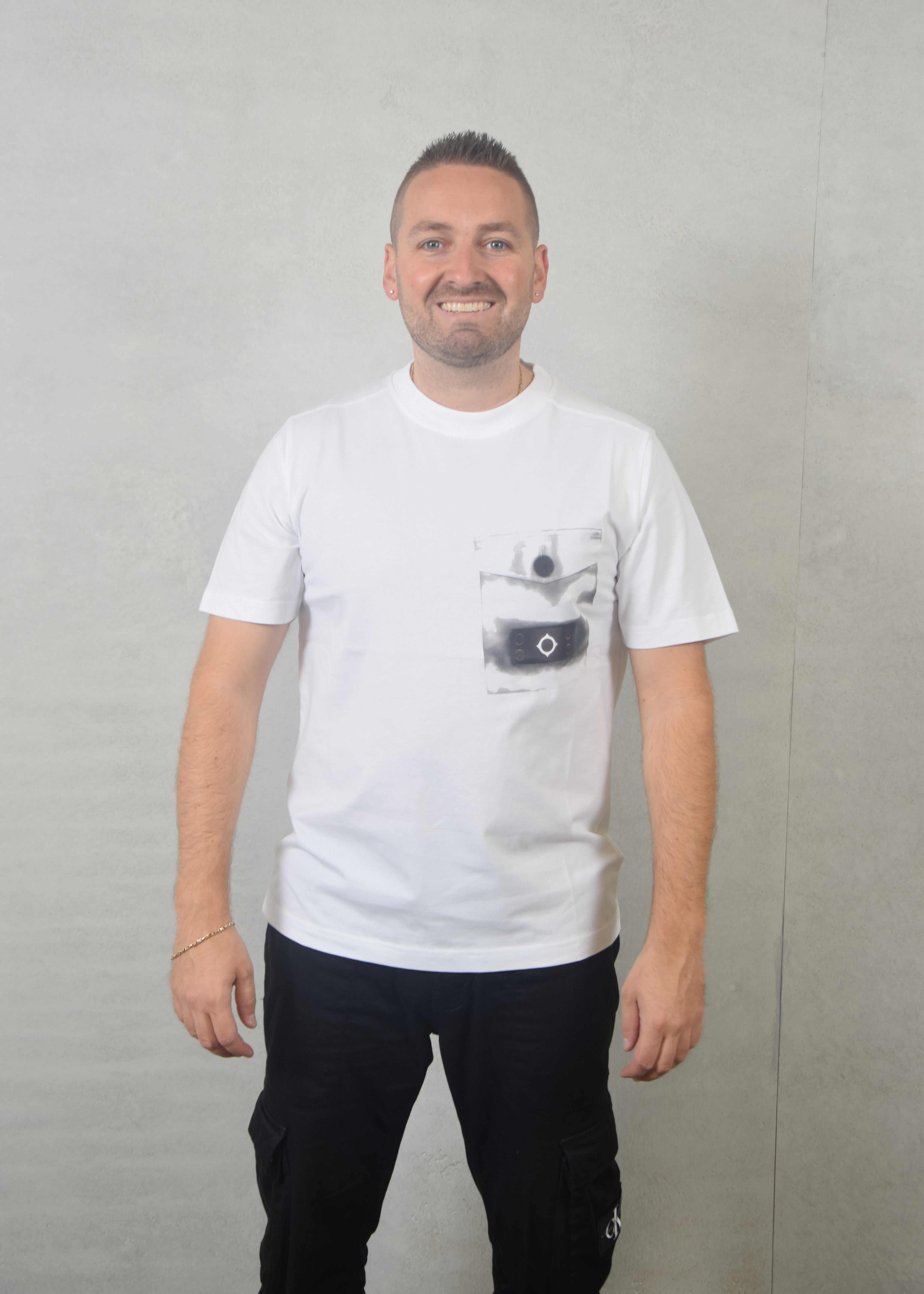Ma.strum Trompe loeil pocket tee