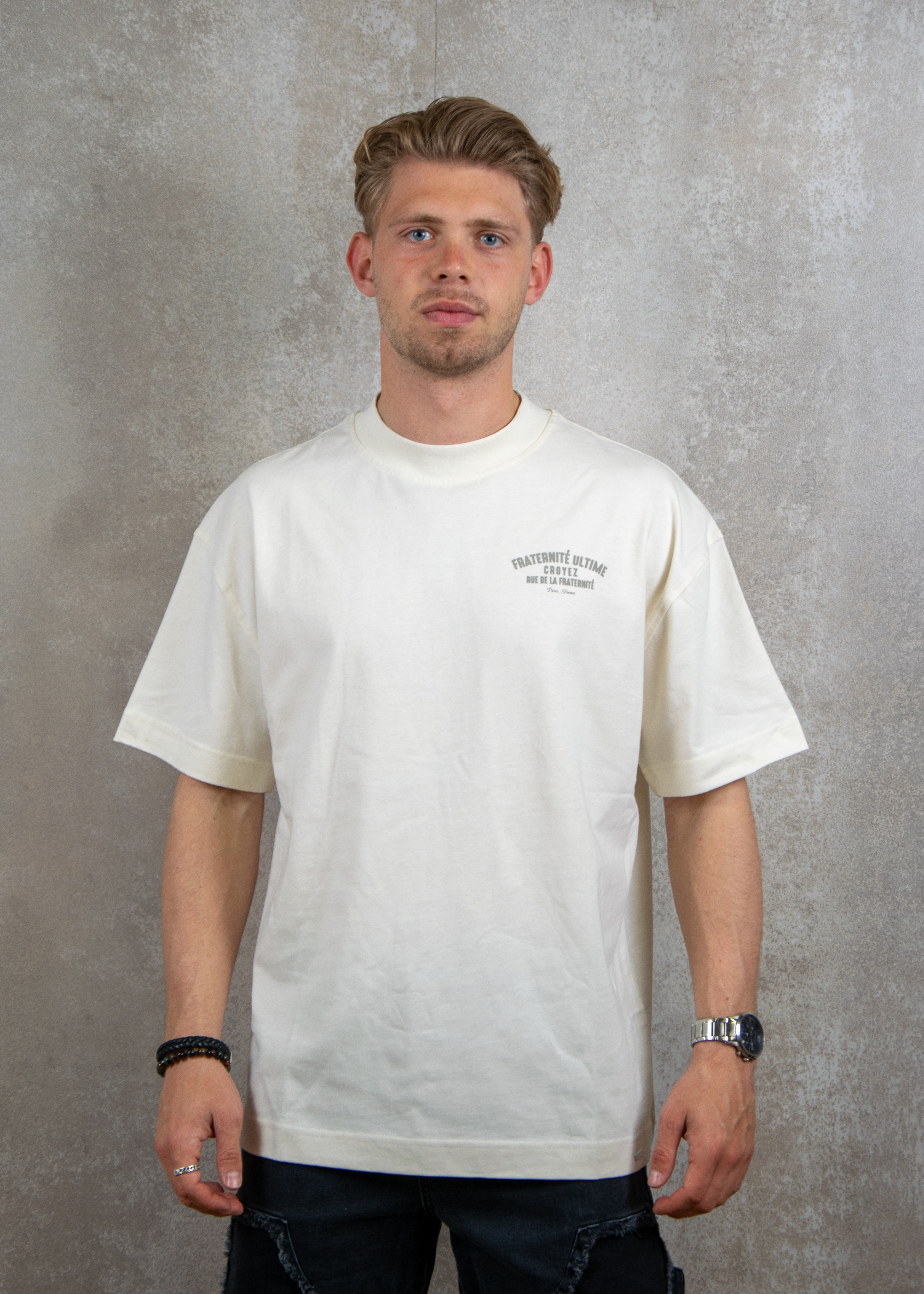 Croyez Homme Oversized fraternite t-shirt