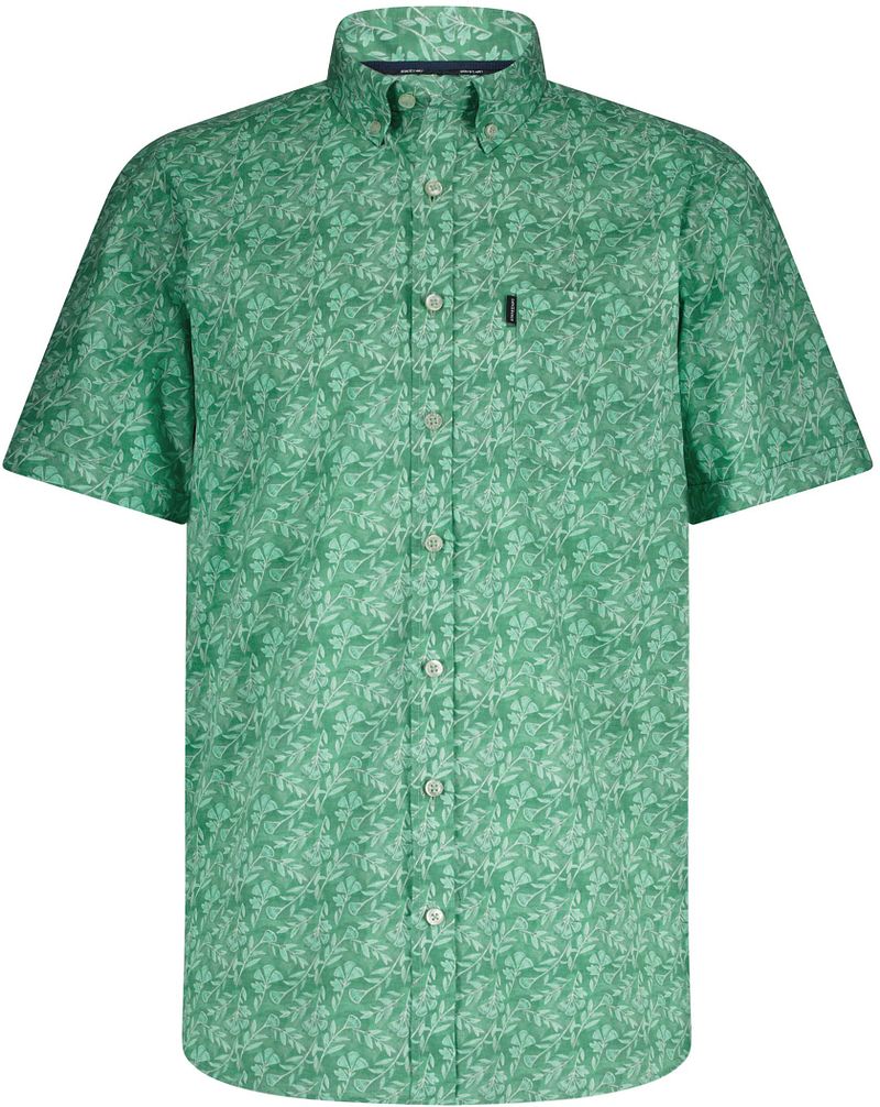 State of Art Short Sleeve Overhemd Leafs Groen