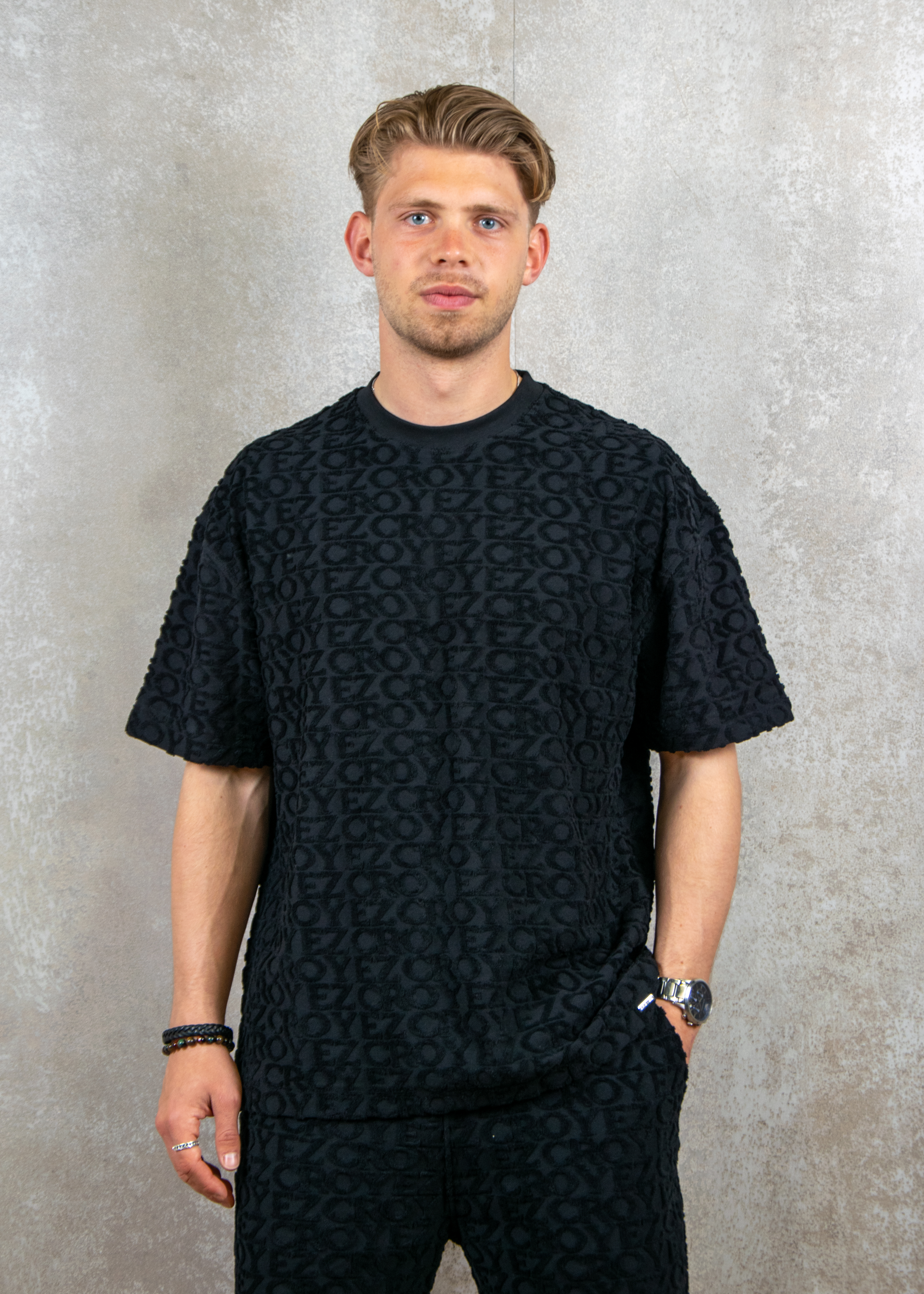 Croyez Homme Monogram towelling t-shirt