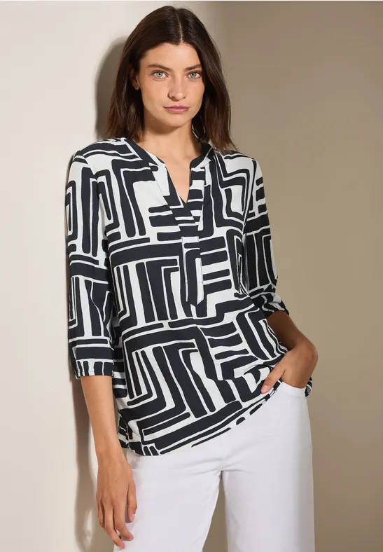 Cecil Gedessineerde blouse