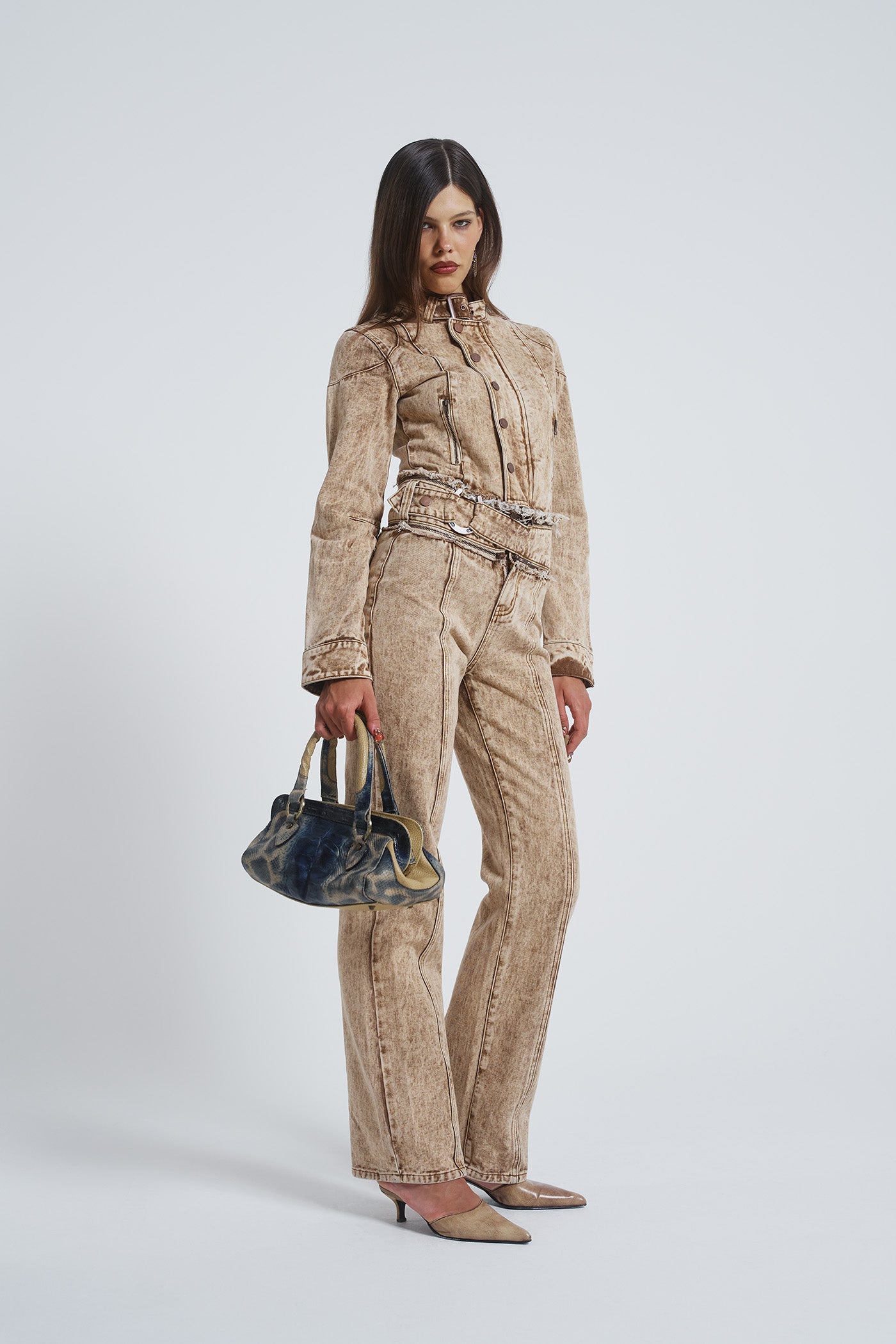 Jaded London Not My First Rodeo 6 in 1 Multi-wear Denim Jumpsuit