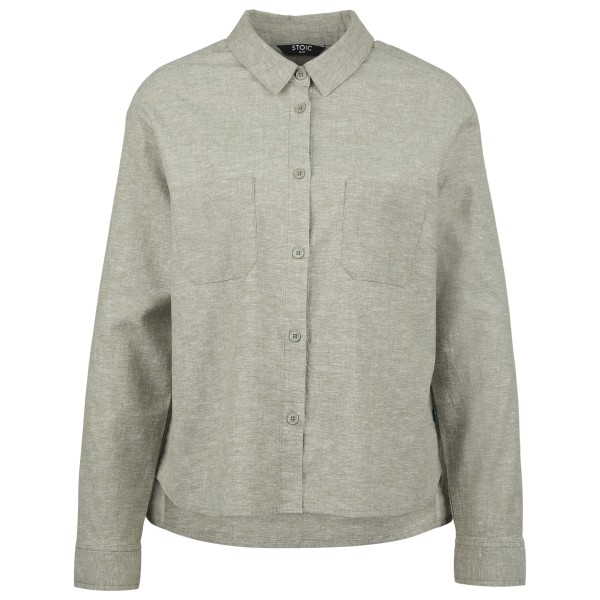 Stoic  Women's Hemp54 BjurholmSt. L/S Blouse - Blouse, grijs