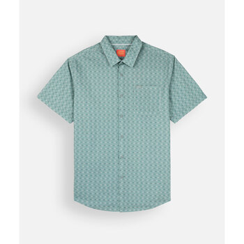Oxbow Overhemd Lange Mouw  Microprint shirt met korte mouwen MINIATURE