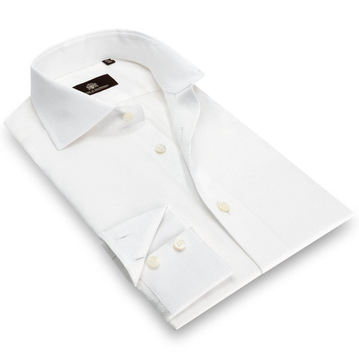 Circle of Gentlemen Augustin jacquard geweven shirt 100% co