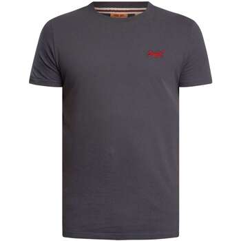 Superdry T-shirt Korte Mouw  Essentieel EMB-T-shirt met logo