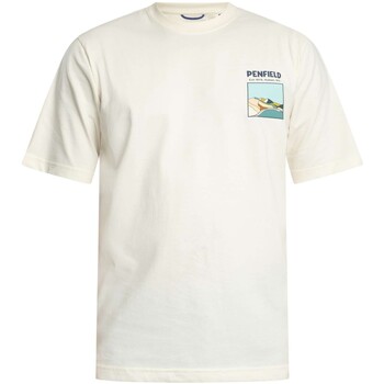 Penfield T-shirt Korte Mouw  T-shirt met bloklandschapsafbeelding
