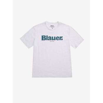 Blauer T-shirt Korte Mouw  -