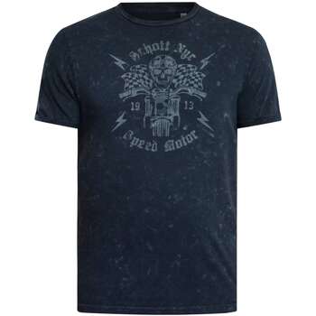 Schott T-shirt Korte Mouw  Vintage T-shirt met print op de voorkant