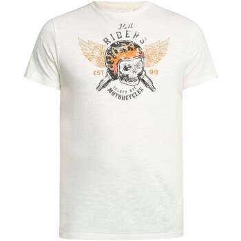 Schott T-shirt Korte Mouw  Vintage T-shirt met print op de voorkant