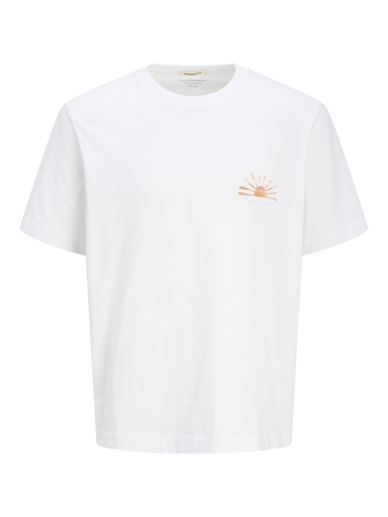 Jack & Jones jorcanggu summer picture tee ss cn 12277229 bright white
