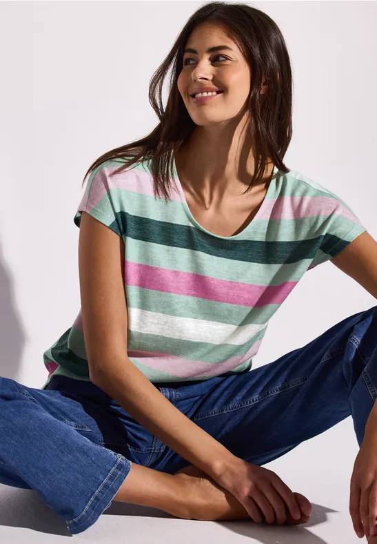STREET ONE Shirttop met gestreept patroon