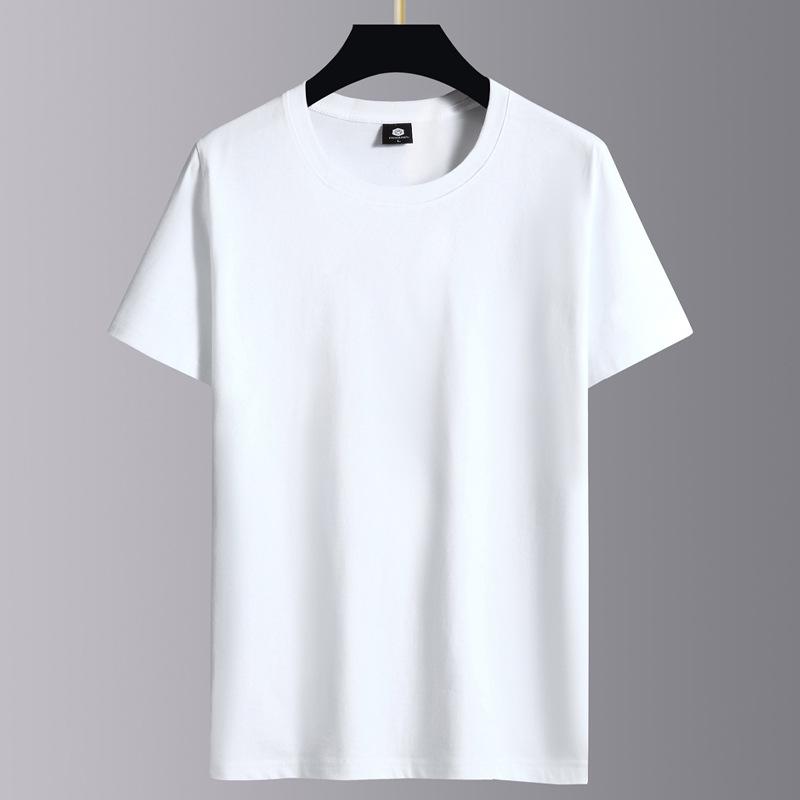 PulseTrade Heren casual T-shirt met ronde hals en korte mouwen - lichtgewicht, effen kleur, trendy en veelzijdig voor de zomer M