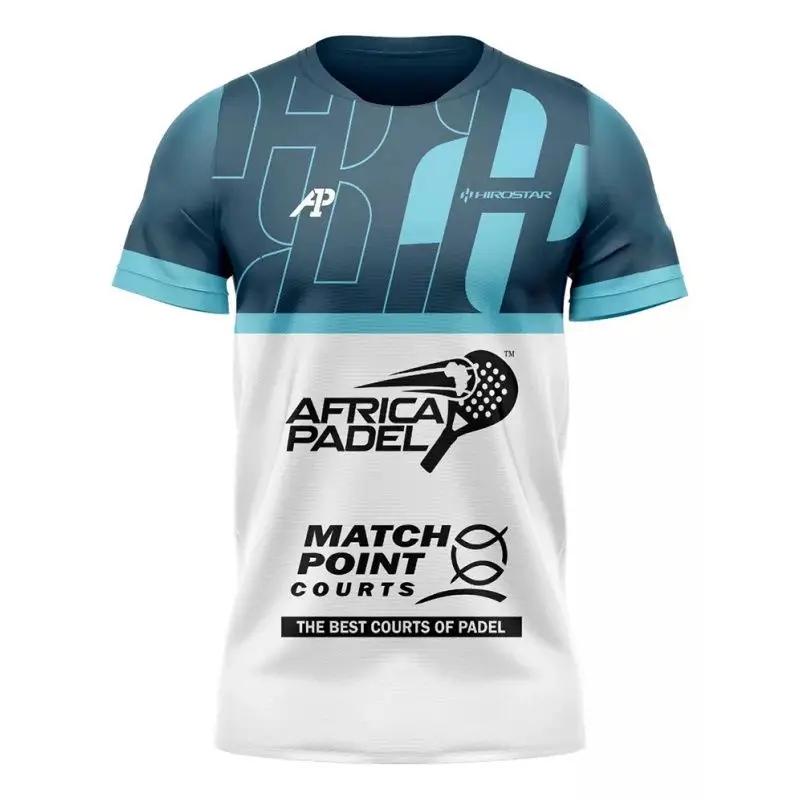 ETST 006 2024 Latest Summer 3D T-Shirt Padel Bullpadel Men's Tennis Suit Summer Sports Table Tennis Badminton Sportswear Breathable S