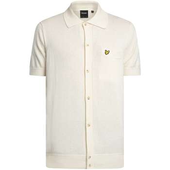 Lyle & Scott Overhemd Korte Mouw Lyle & Scott Hennep gebreid shirt