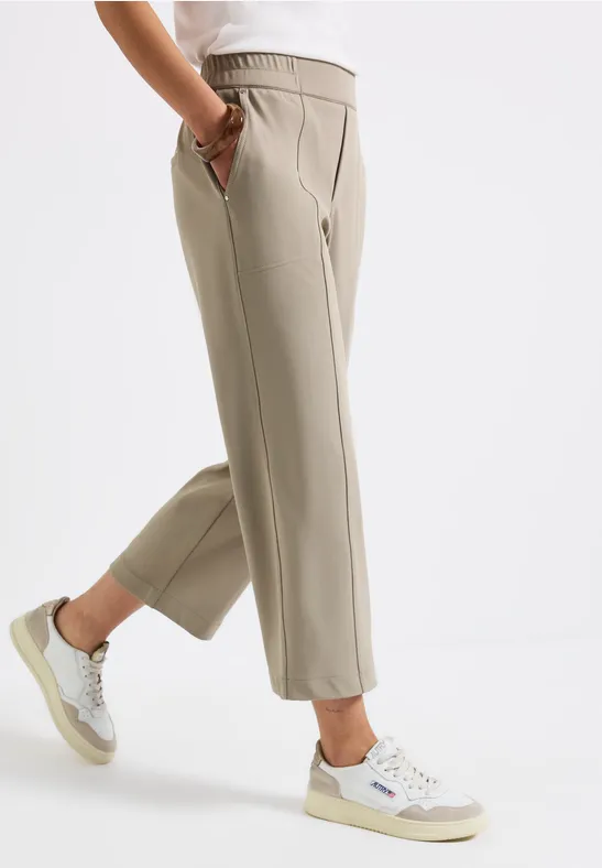 Street One Straight Legs 7/8 twill broek