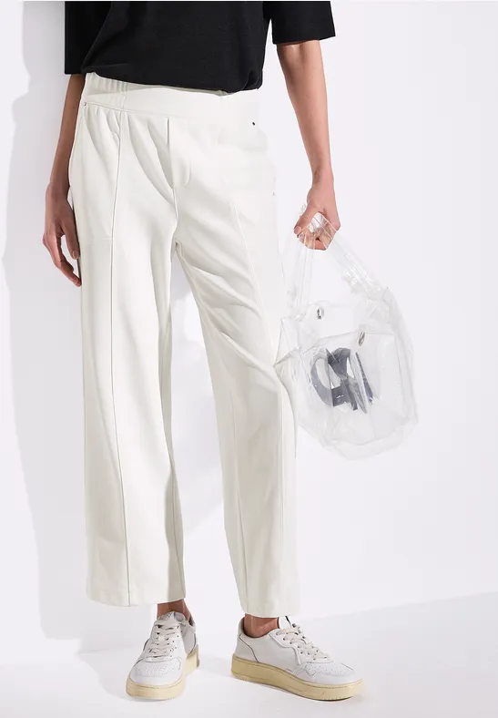 Street One Twill broek met rechte pijpen