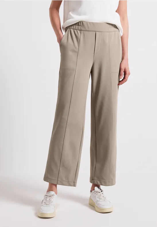 Street One Twill broek met rechte pijpen