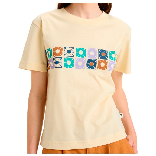 Quiksilver  Women's Tilebloom Screen S/S Tee - T-shirt, beige