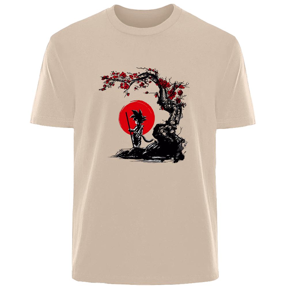 Enter Boutique Sports Clothing Collection Creatieve Retro Goku Print Zomer Heren 100% Katoen Comfortabel Ademend Casual Mode T-shirt Heren Outdoor Street Wear XS