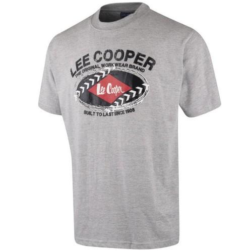 Lee Cooper Heren Grafische Print T-shirt M grijs