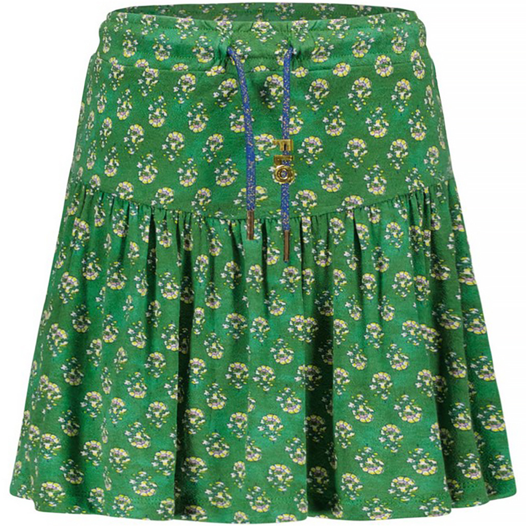 Like Flo-collectie Rokje crepe (green flower)