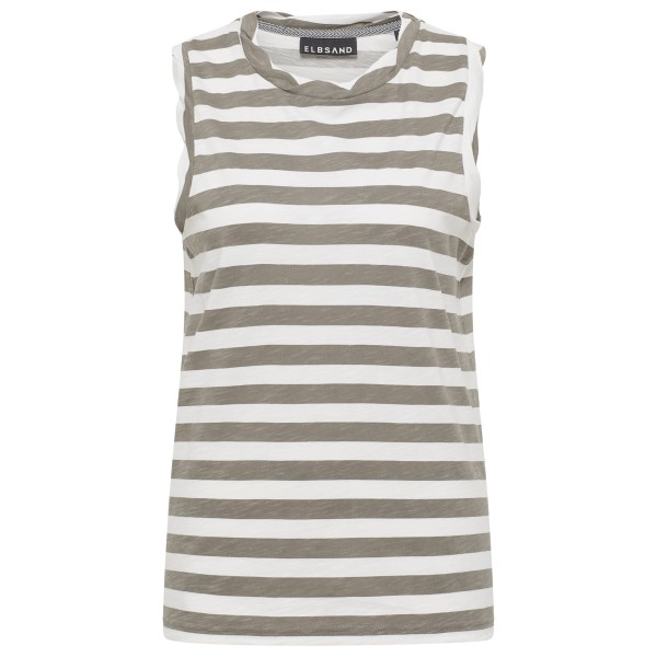 ELBSAND  Women's Meevis Tank - Top, grijs/wit