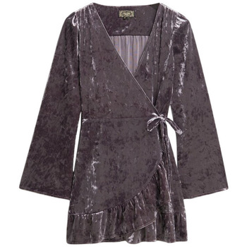 Superdry Jurk  Robe portefeuille courte en velours femme