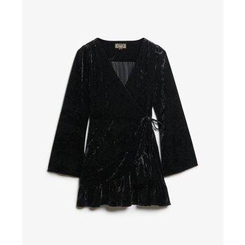 Superdry Jurk  Robe portefeuille courte en velours femme