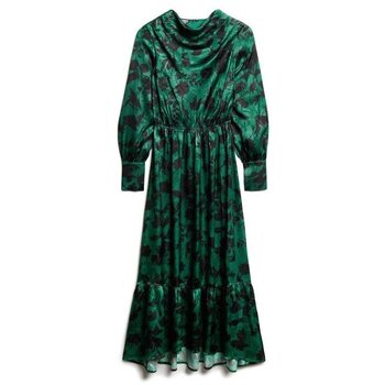 Superdry Jurk  Robe à col bénitier longue en jacquard femme