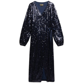 Superdry Jurk  Robe portefeuille longue à sequins femme